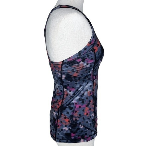 Lululemon Kanto Catch Me Tank sz 6 * Windy Blooms Regal Plum Multi Dot Print Top - Picture 5 of 6